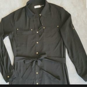 Calvin Klein Black Shirt Dress